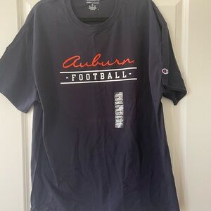 Champion Navy Blue Auburn Football Tee NEW! XL